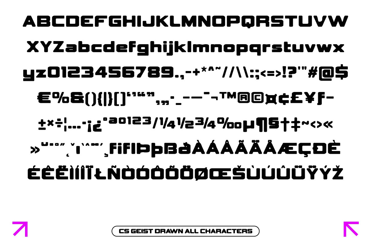 CS Geist Drawn, a Sans Serif Font by Craft Supply Co. (Photo 8 of 8)