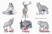Twilight morning watercolor clip art, a Seasonal Illustration by FleurArt (Thumbnail 2 of 19)