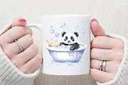 Bath Time Animals  Watercolor Clipar, an Illustration by Sublimation Artist (Thumbnail 5 of 6)