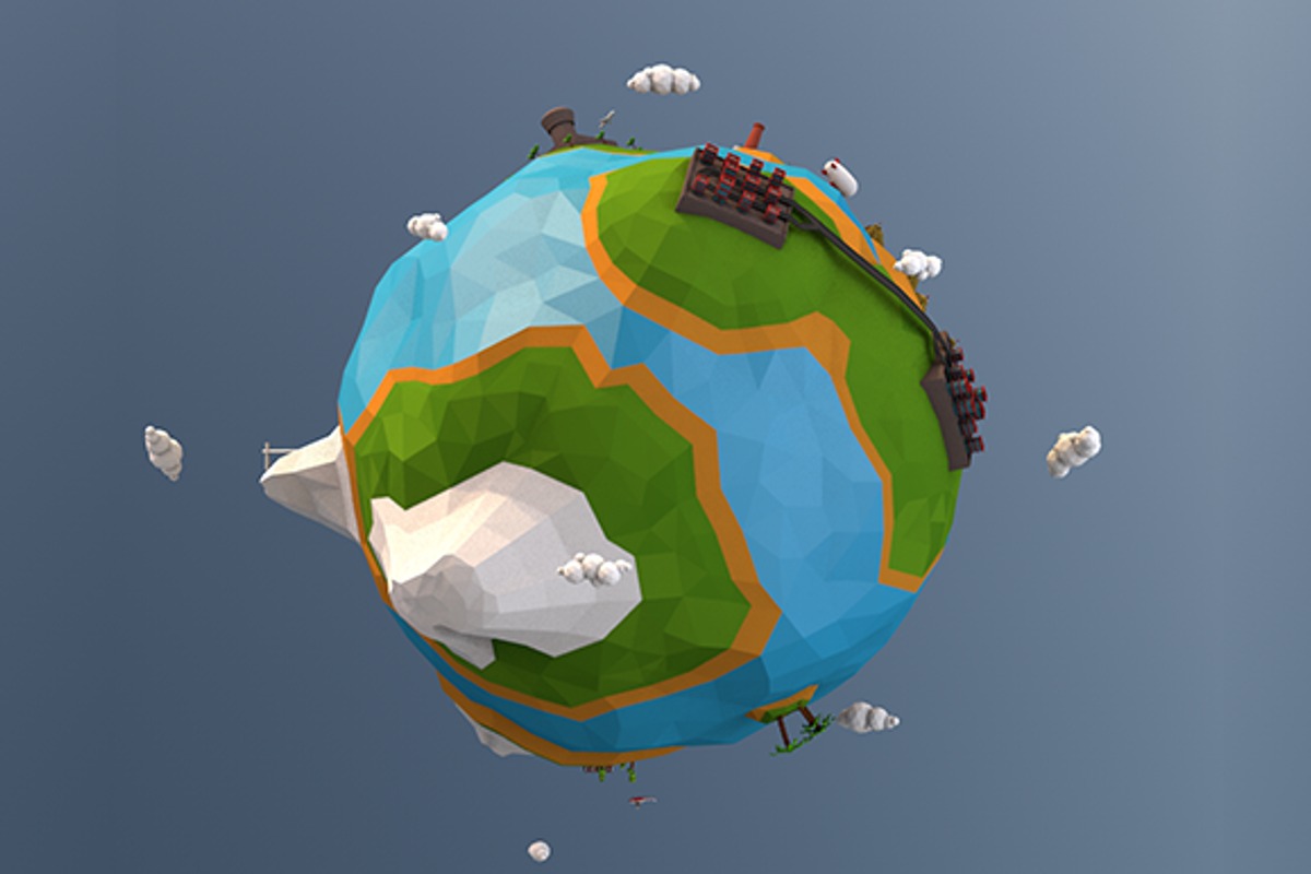 Low Poly Earth, an Environmental 3D Model by CreativeeArt (Photo 3 of 14)