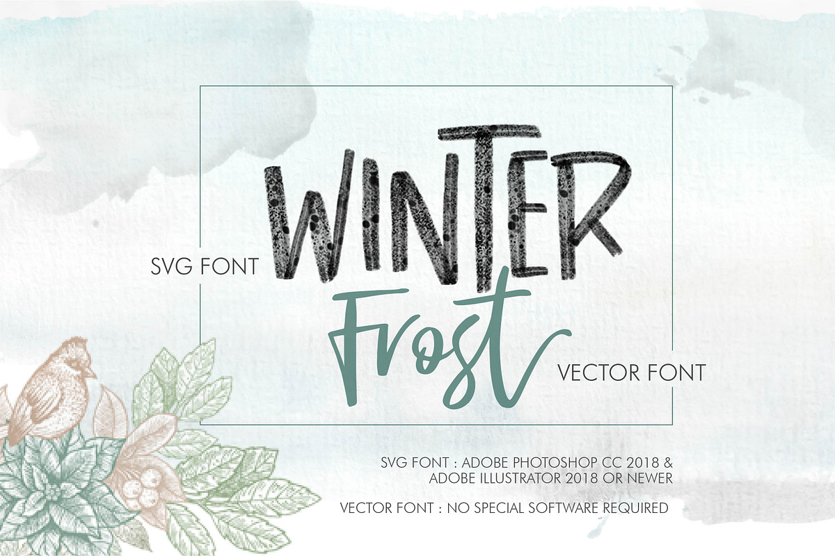 WINTER FROST Script + SVG + Bonus, a Script Font by Olexstudio (Photo 18 of 19)