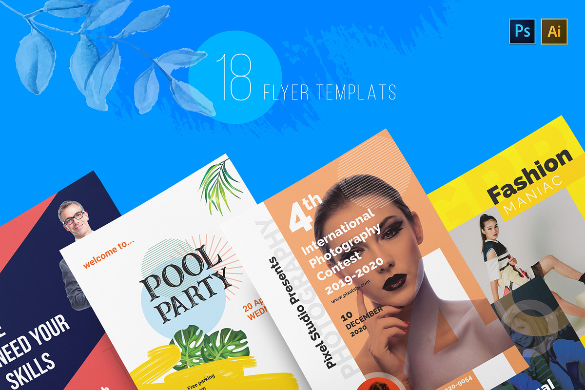 90+ Print Templates Mega Bundle, a Brochure Template by Orcshape Studio (Photo 8 of 28)