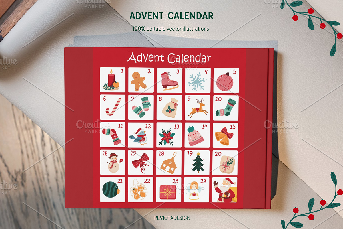 Christmas & New Year collection, a Seasonal Illustration by Peviotadesign (Photo 8 of 13)