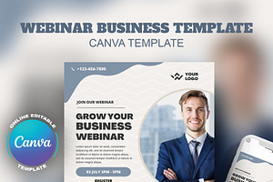 Webinar Flyer Template Canva