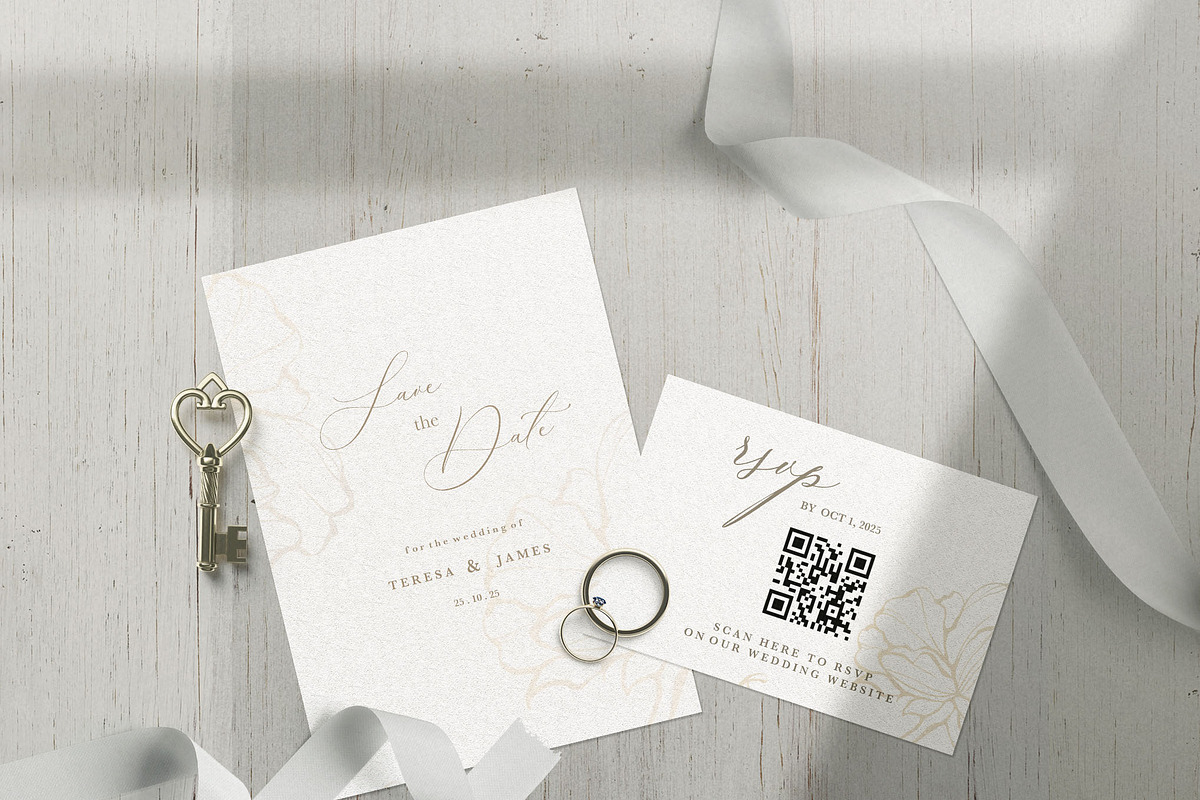 Golden (Wedding Suite), an Invitation Template by EvitePapery (Photo 4 of 8)