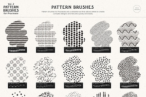 Pattern Brushes For Procreate Vol 2