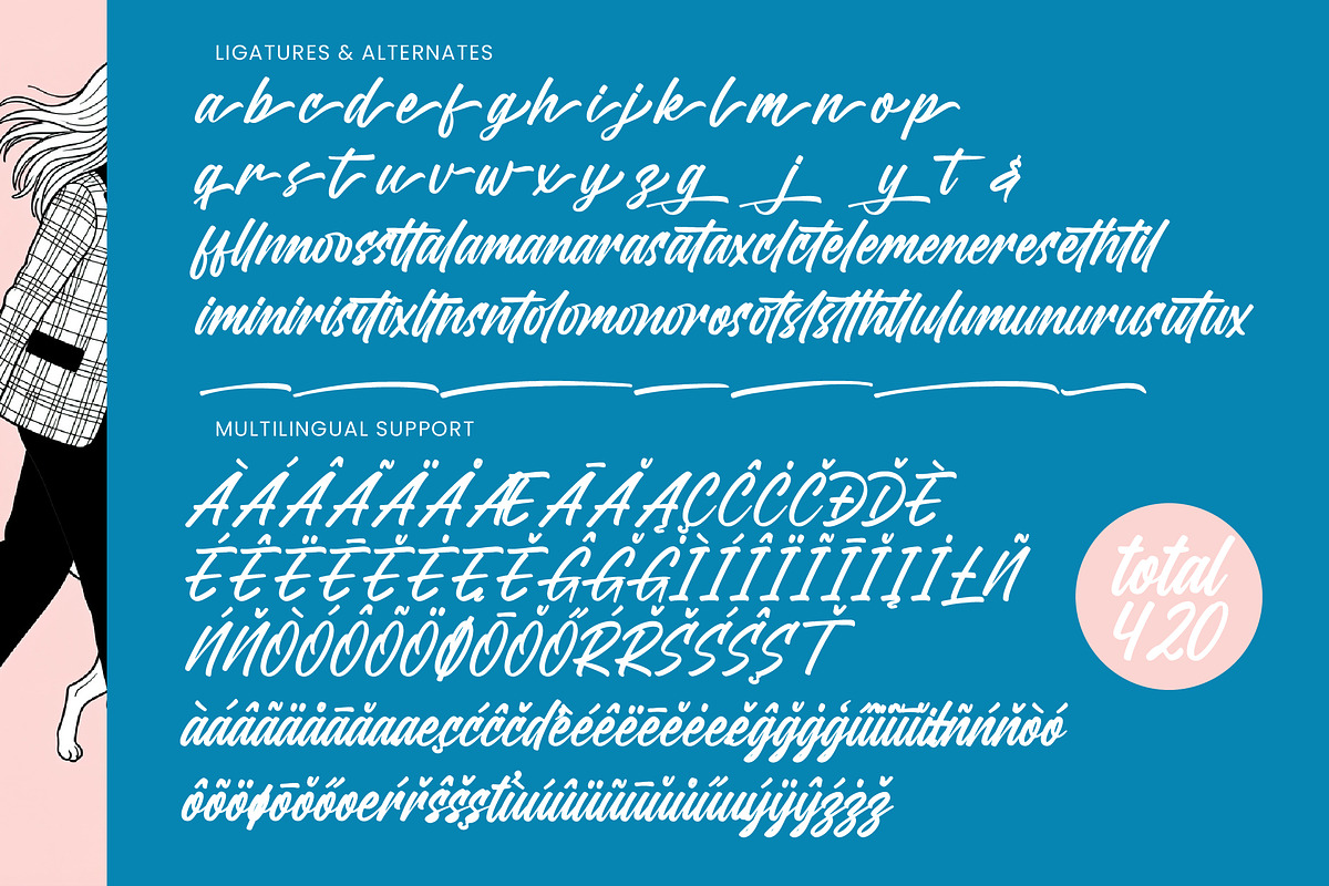 Delaghes - Bold Script Font, a Script Font by Letterena Studios Script (Photo 12 of 20)