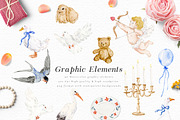 Watercolor Flower Crest DIY, a Decorative Illustration by Graphic Box (Thumbnail 13 of 13)