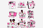 Black Book Besties Clipart Bundle, a Person Illustration by Tanya Kart (Thumbnail 6 of 10)
