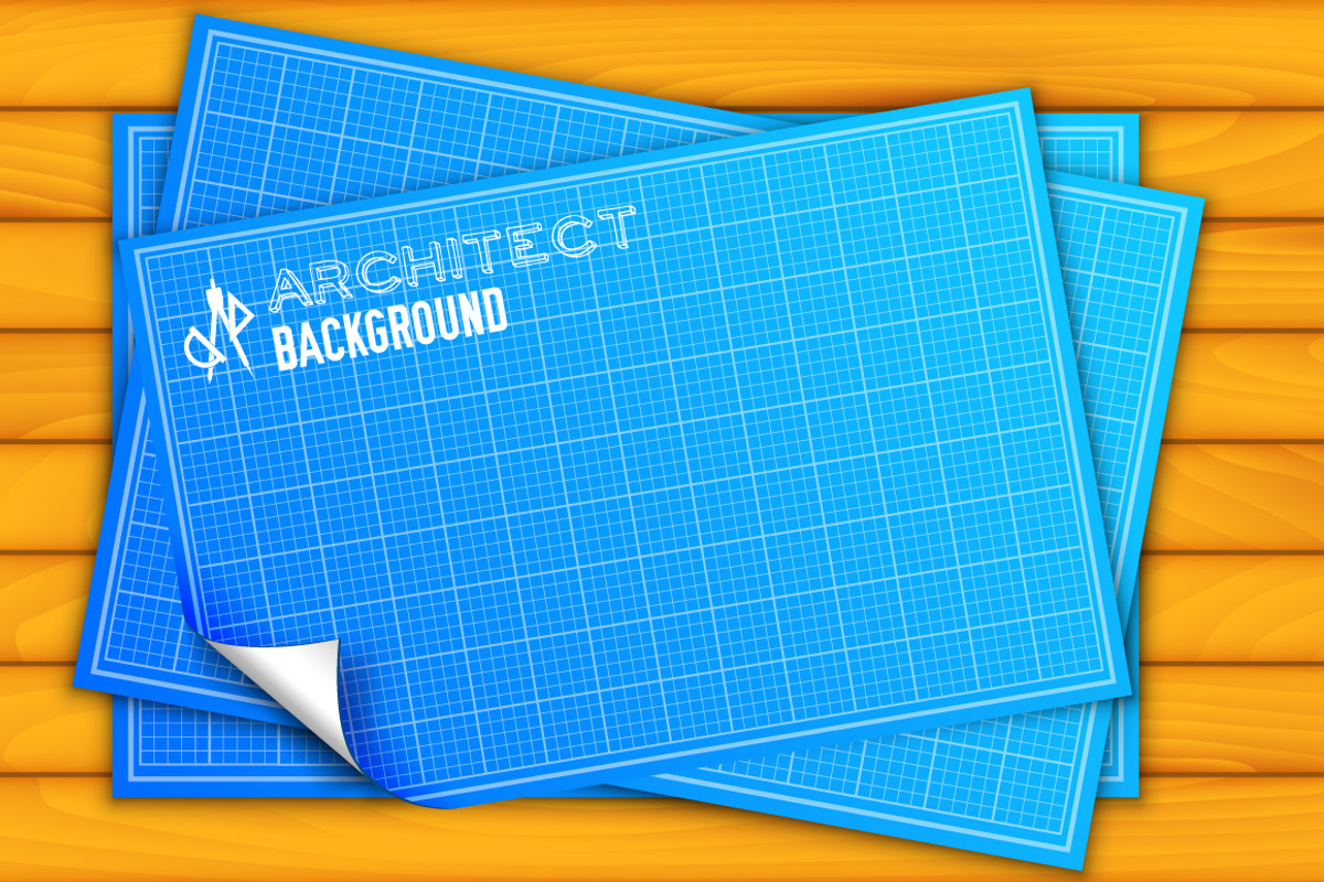 7 blueprint architect backgrounds, an Illustration by LineTale (Photo 2 of 5)