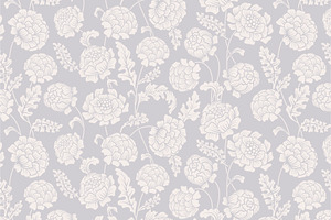 Fantasy Flowers. 2 Seamless pattern