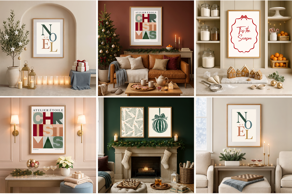 45 Christmas Frame Canva Mockups, a Household Mockup by Matisse Studio (Photo 1 of 9)