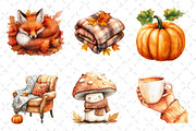 Autumn Clipart Cozy Fall Clipart, an Icon by Dream Creation (Thumbnail 3 of 6)