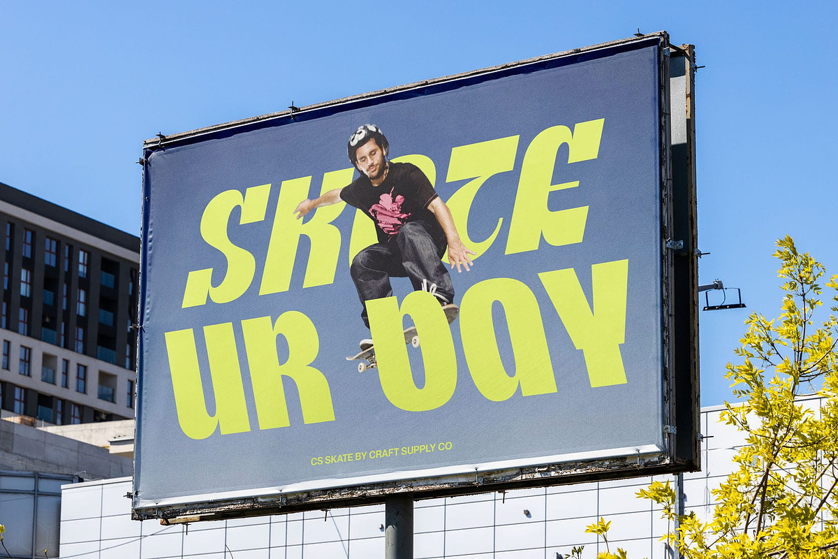 CS Skate – Modern Display Font, a Sans Serif Font by Craft Supply Co. (Photo 6 of 8)