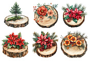 Christmas Wood Slice clipart, an Illustration by Designworld (Thumbnail 2 of 6)