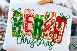 Yarn Crochet Coquette Merry Christma, an Illustration by Craft Nest