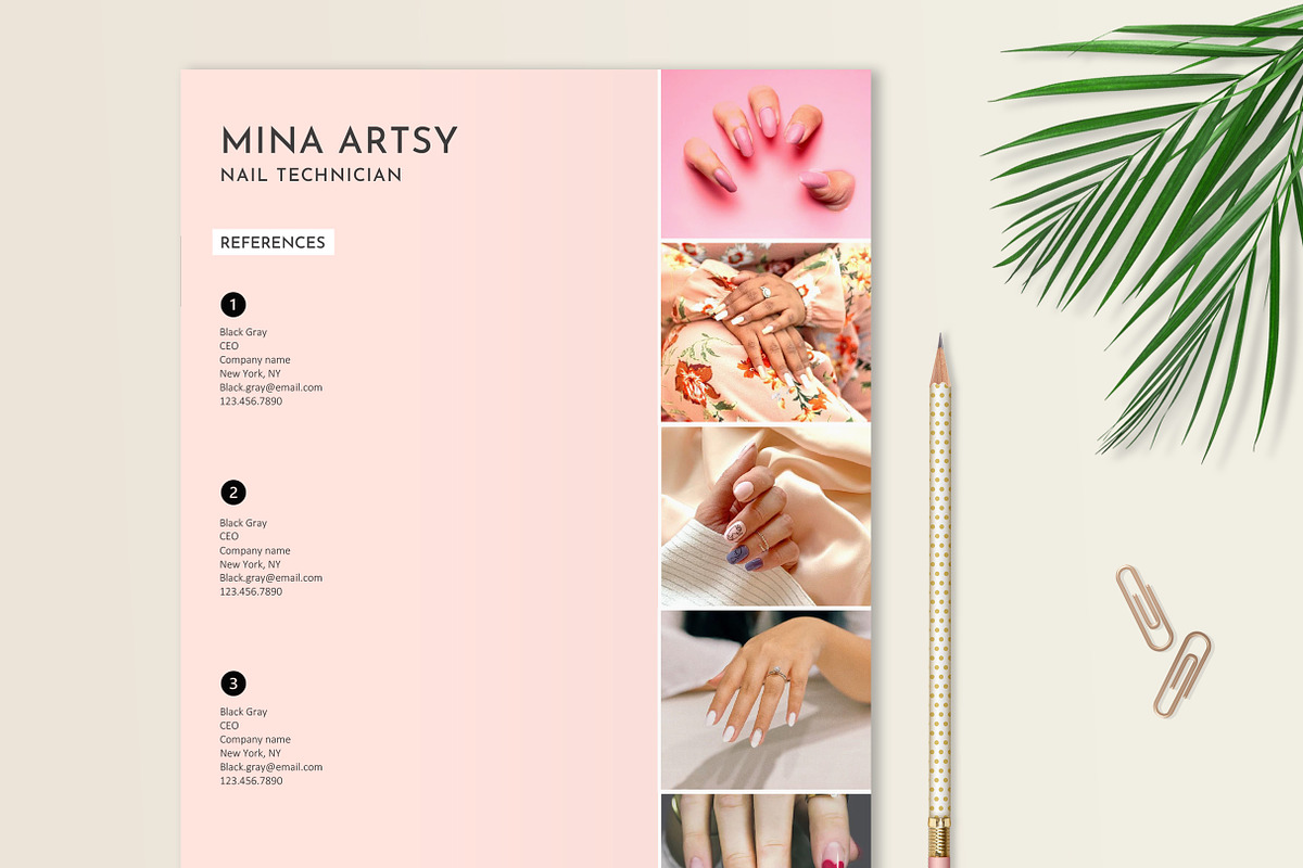 Nail Technician Resume Template, a Resume Template by Stanin Studio (Photo 6 of 10)