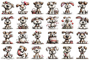 Whimsical Easter Dogs Clipart, an Illustration by designcity5 (Thumbnail 2 of 5)