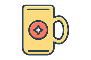 Mug Coffee Color Icon