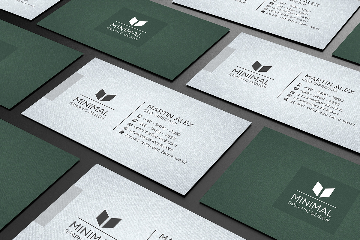 Minimal Business Card, a Business Card Template by Creative_Arts (Photo 1 of 6)