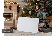 Festive Winter Greeting Card Mockup, a Product Mockup by MockupWizard (Thumbnail 2 of 5)
