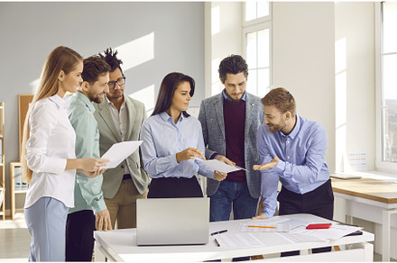 Team of diverse business people, a Business Photo by StudioRomantic