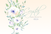 White Watercolor Florals & Bouqets, an Illustration by Feather Grace Designs (Thumbnail 5 of 14)