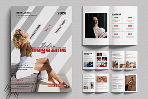 Creative Fashion Magazine Layout, a Magazine Template by MightyDesign