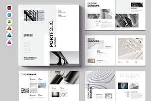 Square Architecture Portfolio, a Brochure Template by Spark_Creative