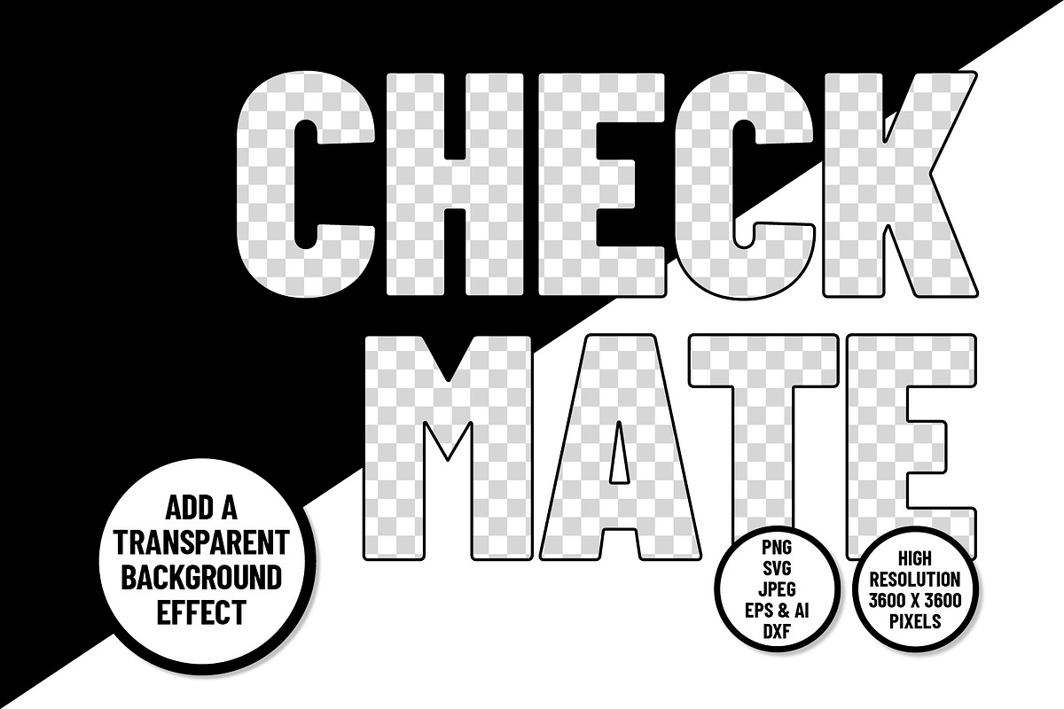Checkered PNG & Checkerboard SVG, a Design Template by Little Type Factory (Photo 7 of 7)