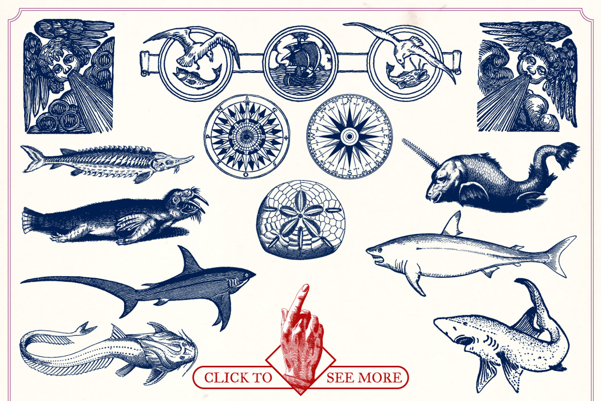 Vintage Nautical Illustrations, a Technology Illustration by Mr Vintage (Photo 5 of 8)