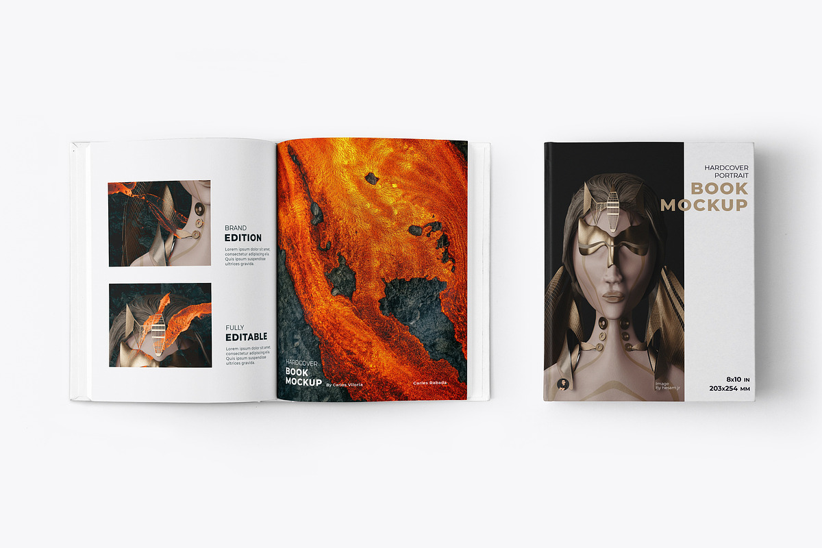 8x10 In - Hardcover Book Mockups, a Print Template by Mockups by Carlos Viloria (Photo 10 of 13)
