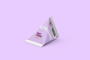 Tetra Triangular Package Mockup