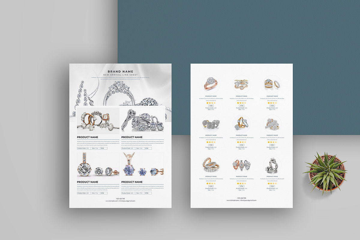 Line Sheet Bundle | Word & Indd, a Stationery Template by obayes (Photo 24 of 34)