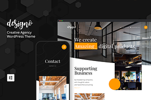 Designo - Creative Agency WordPress, a WordPress Template by mthemesnet