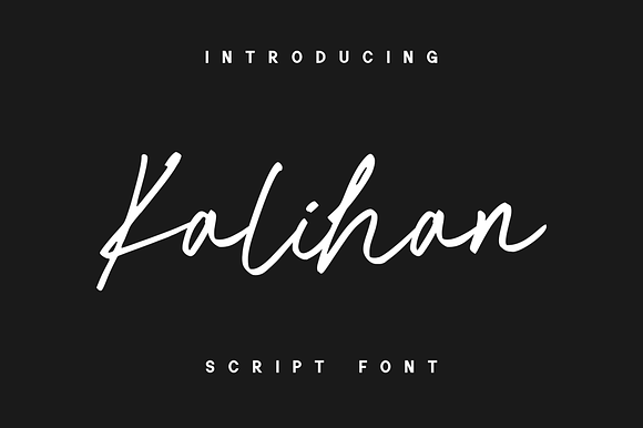 Kalihan - Script Font preview 6
