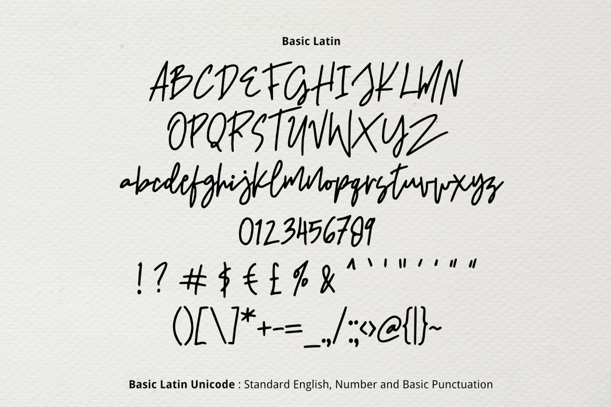 Signatura Font preview 2