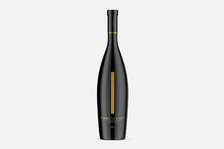 Red Wine Bottle Mockup
