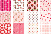 Valentine Pattern Heart Bow - Set, a Pattern Graphic by Wow Magic (Thumbnail 2 of 3)