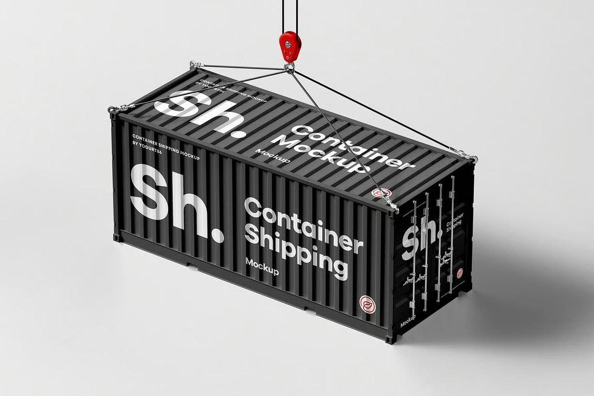 Shipping Container Mock-up, a Cups & Container Mockup by zippypixelstudio (Photo 11 of 12)
