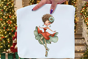 Whimsical Lady Clipart Bundle, an Illustration by Craft Nest (Thumbnail 2 of 9)