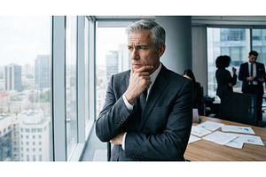 Businessman in Office, a Background Photo by CREATIVEDEF