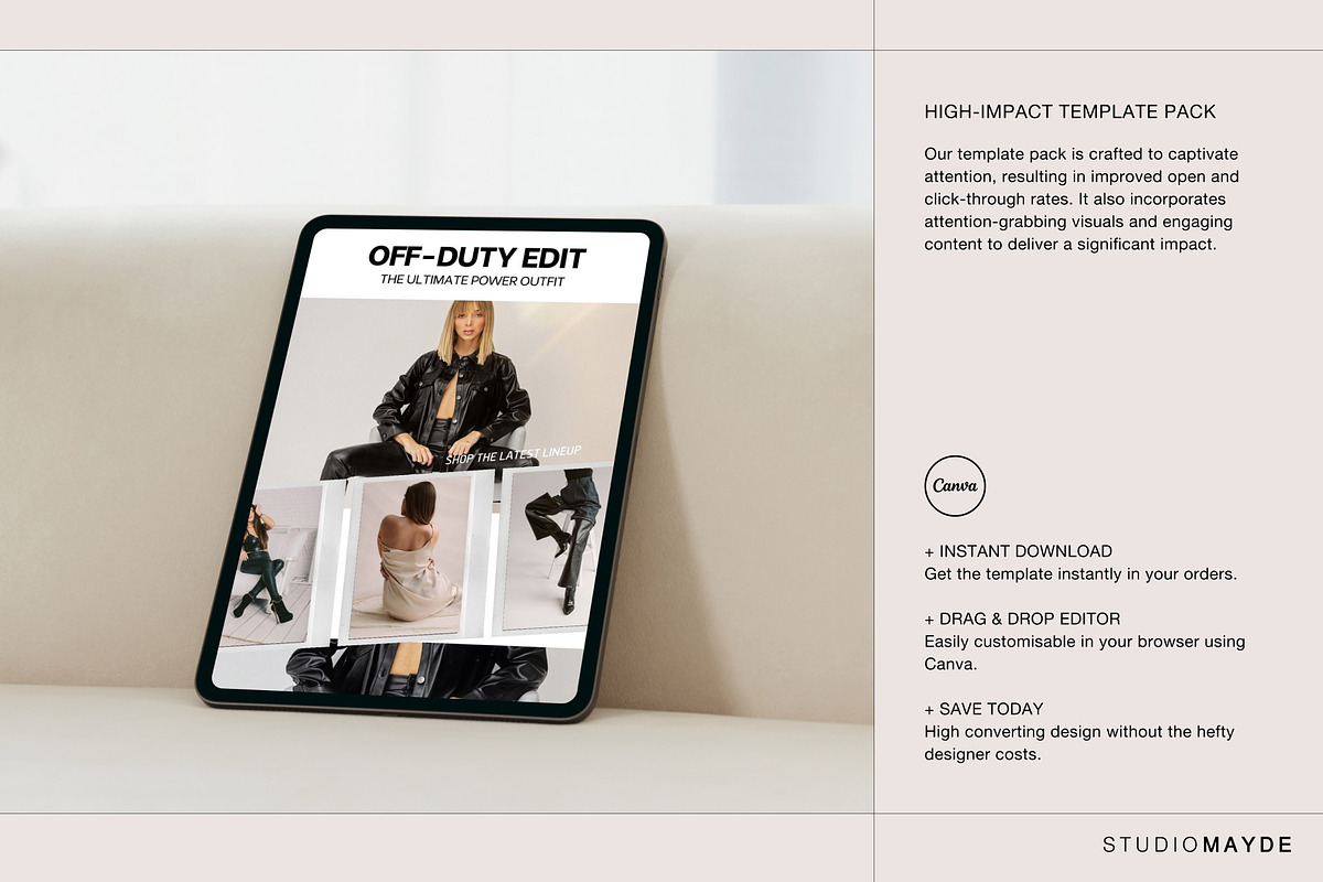 LONDON | Email Template Pack Canva, an Email Template by Studio Mayde (Photo 3 of 8)