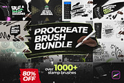 Procreate Stamp Brushes Bundle, a Brush Add-On by Layerform Design Co. (Thumbnail 1 of 7)