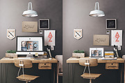 Workspace Mockup Set 1, a Mac Mockup by Best Pixels™ (Thumbnail 2 of 5)