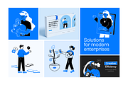 Stock Market Mini Illustrations, a Person Illustration by Prosymbols (Thumbnail 4 of 7)