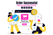 10 Order Successful Illustration, a Finance Illustration by denayunebgt (Thumbnail 1 of 4)
