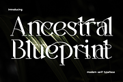 Ancestral Blueprint - Elegant Font, a Serif Font by 177Studio (Thumbnail 1 of 8)