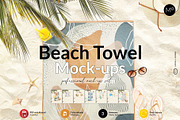 Beach Towel 3x Mock-ups, an Apparel Mockup by Mocca Mockups Store (Thumbnail 2 of 5)