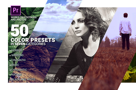 50 LUT Color Presets for Premiere
